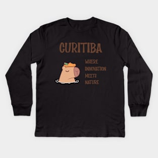 Curitiba: where innovation meets nature Kids Long Sleeve T-Shirt